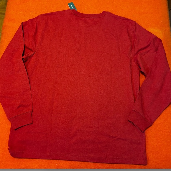Carhartt oversized burnt orange logo pocket long sleeve shirt NWT - Picture 7 of 7